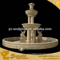 outdoor decoration yellow marble water fountain with birds